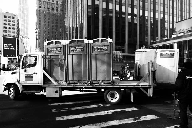 Porta potty delivery and setup in Hanscom Af, MA